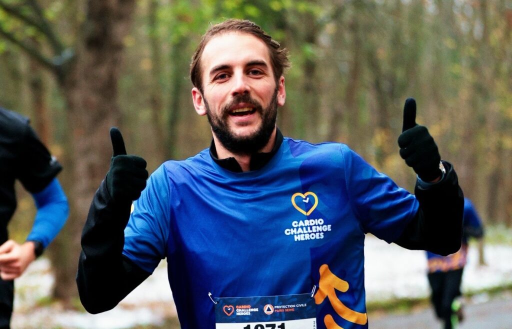 Antoine Cauty participe au Cardio Challenge Heroes