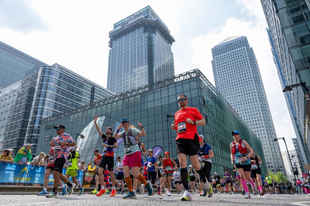 Le marathon de Londres passe par Canary Wharf (David Cliff / London Marathon Events)