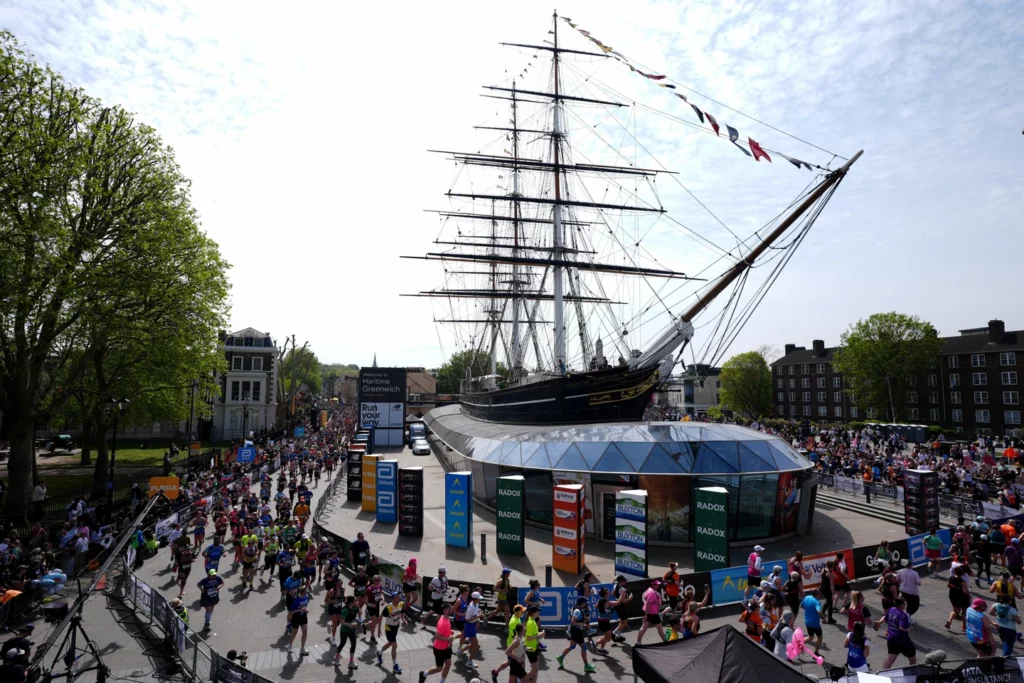 Courir autour du "Cutty Sark", un rêve devenu réalité (Ben Whiteley/PA) 